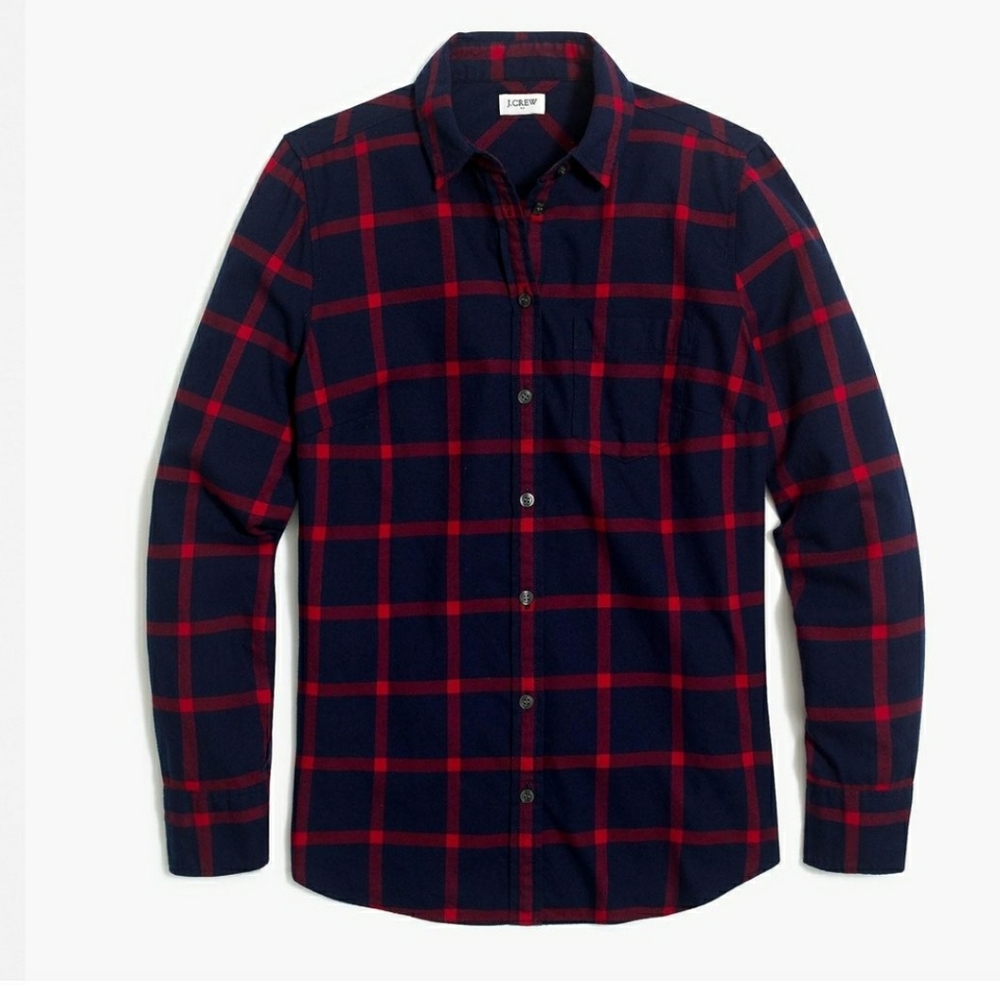 J.Crew Factory NWT XS Navy Flannel